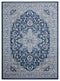 Rugs Blue Rug 150" x 180" x 0.31" Denim Blue Olefin Rug 8262 HomeRoots