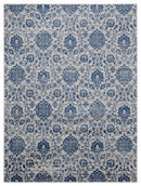 Rugs Blue Rug 150" x 180" x 0.31" Denim Blue Olefin Rug 8283 HomeRoots