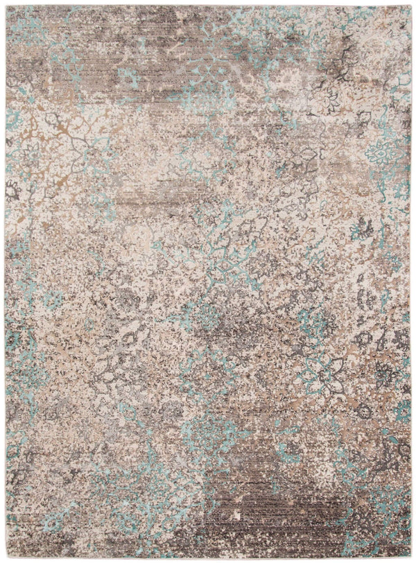 Rugs Blue Rug - 2.06" X8" X 0.38" Blue Polyester Area Rug HomeRoots