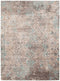 Rugs Blue Rug - 2.06" X8" X 0.38" Blue Polyester Area Rug HomeRoots