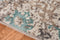 Rugs Blue Rug - 2.06" X8" X 0.38" Blue Polyester Area Rug HomeRoots