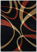Rugs Blue Rug 22" x 32" x 0.47" Terracotta Polypropylene Accent Rug 8372 HomeRoots