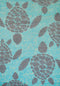 Rugs Blue Rug - 22" x 36" x 0.43" Blue Polypropylene Accent Rug HomeRoots