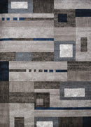 Rugs Blue Rug 22" x 36" x 0.43" Denim Blue Polypropylene Accent Rug 1336 HomeRoots