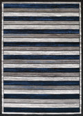 Rugs Blue Rug 22" x 36" x 0.43" Denim Blue Polypropylene Accent Rug 1356 HomeRoots