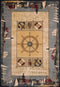Rugs Blue Rug 22" x 36" x 0.45" Blue Polypropylene Accent Rug 9267 HomeRoots