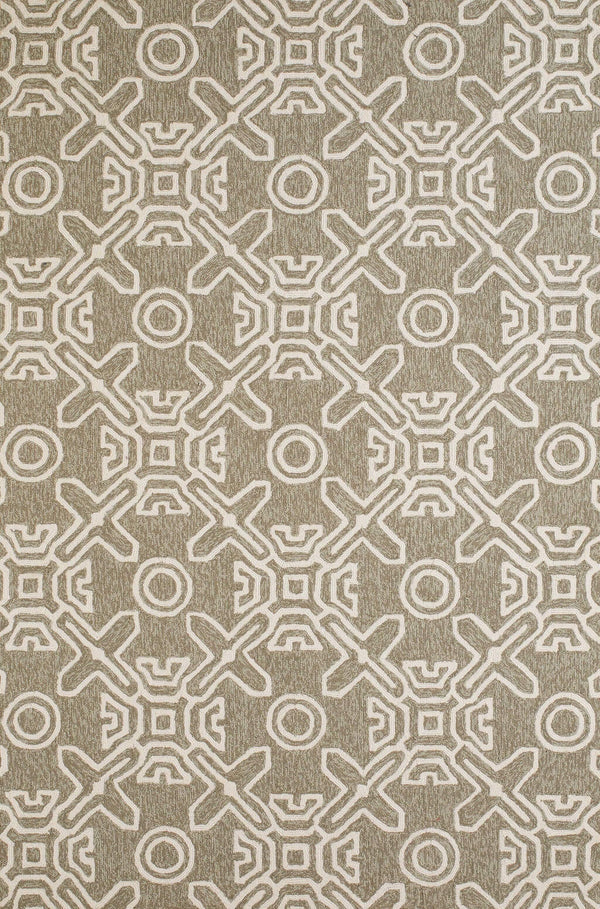 Rugs Blue Rug - 23" x 36" x 0.3" Granite Polypropylene Accent Rug HomeRoots