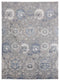 Rugs Blue Rug 23" x 36" x 0.39" Blue Polyester/Olefin Accent Rug 7886 HomeRoots