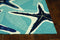 Rugs Blue Rug - 24" X 36" X 0.'25" Blue Polypropylene Rug HomeRoots