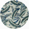 Rugs Blue Rug - 30" X 50" X 0.'5" Grey/Blue Wool Rug HomeRoots