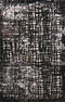 Rugs Blue Rug - 31" x 47" x 0.43" Black Polypropylene/Polyester Mat Rug HomeRoots