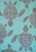 Rugs Blue Rug - 31" x 47" x 0.43" Blue Polypropylene Accent Rug HomeRoots