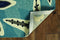 Rugs Blue Rug - 39" X 63" X 0.'25" Blue Polypropylene Rug HomeRoots