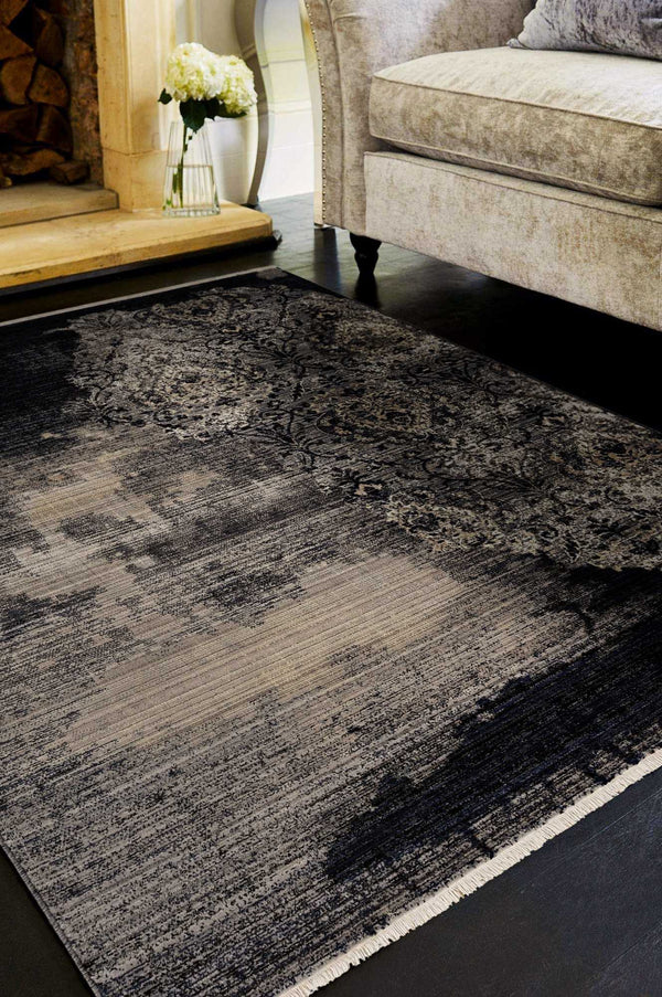 Rugs Blue Rug - 46" X 69" X 0.'5" Blue Polypropylene Rug HomeRoots