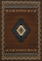 Rugs Blue Rug - 47" x 63" x 0.3" Brown Polypropylene Accent Rug HomeRoots