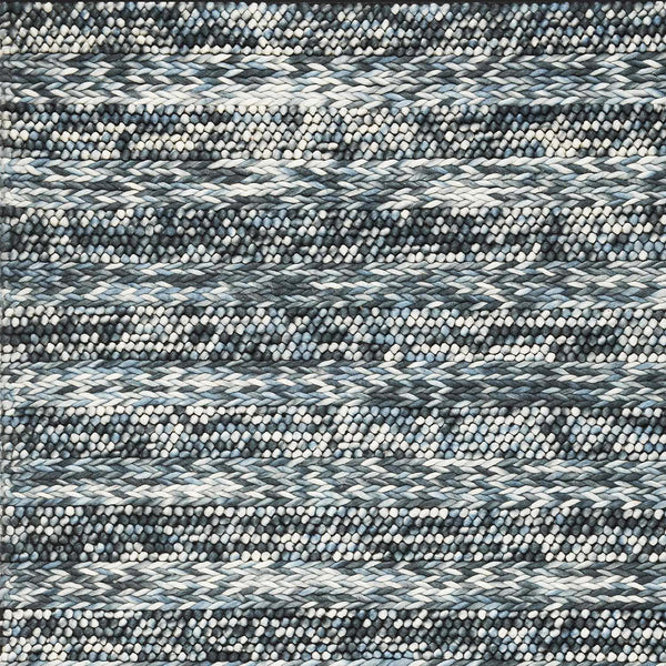 Rugs Blue Rug - 60" X 84" X 0.'75" Blue Wool Rug HomeRoots
