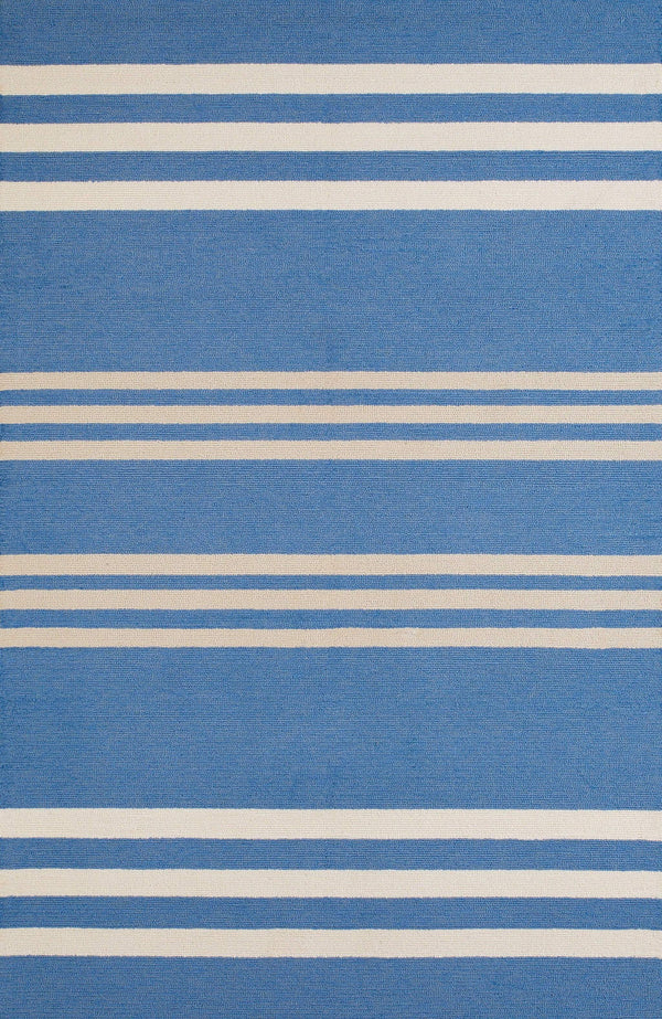Rugs Blue Rug - 60" x 90" x 0.3" Blue Polypropylene Area Rug HomeRoots