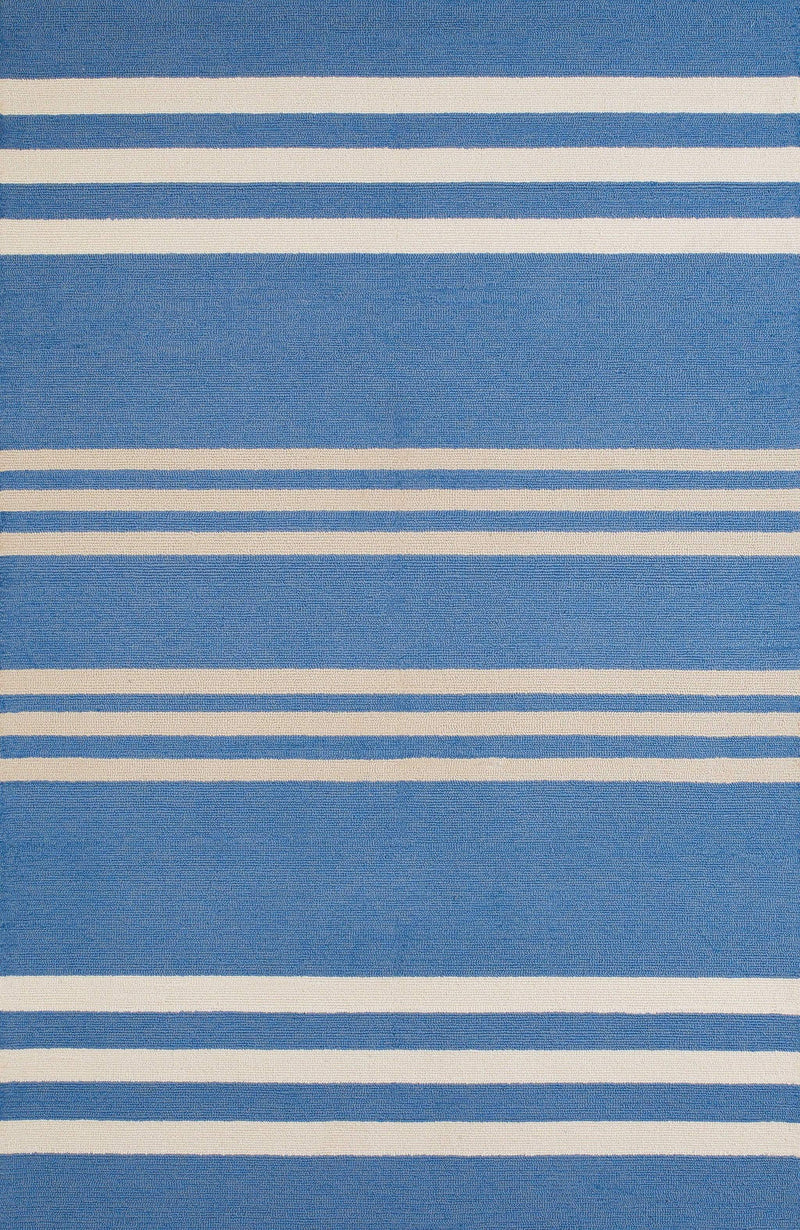 Rugs Blue Rug - 60" x 90" x 0.3" Blue Polypropylene Area Rug HomeRoots