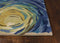 Rugs Blue Rug - 60" X 96" X 0.'5" Blue Wool Rug HomeRoots