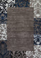 Rugs Blue Rug 63" x 84" x 0.43" Denim Blue Polypropylene Area Rug 1330 HomeRoots