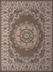 Rugs Blue Rug - 63" x 86" x 0.31" Ash Beige Polypropylene Area Rug HomeRoots
