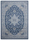 Rugs Blue Rug 63" x 86" x 0.31" Denim Blue Olefin Area Rug 8258 HomeRoots