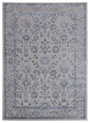 Rugs Blue Rug - 63" x 86" x 0.39" Blue Polyester/Olefin Area Rug HomeRoots