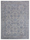 Rugs Blue Rug - 63" x 86" x 0.39" Blue Polyester/Olefin Area Rug HomeRoots