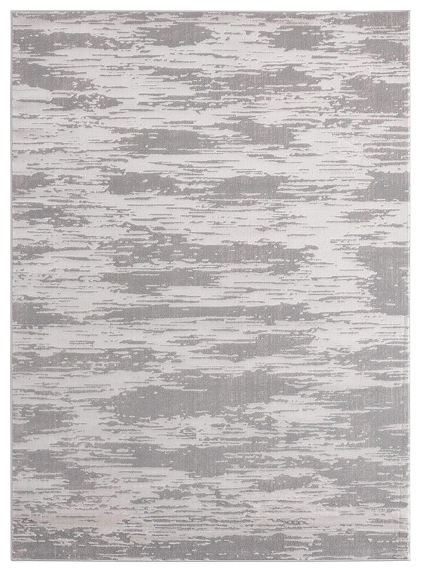 Rugs Blue Rug 63" x 86" x 0.39" Silver Polyester/Olefin Area Rug 7951 HomeRoots