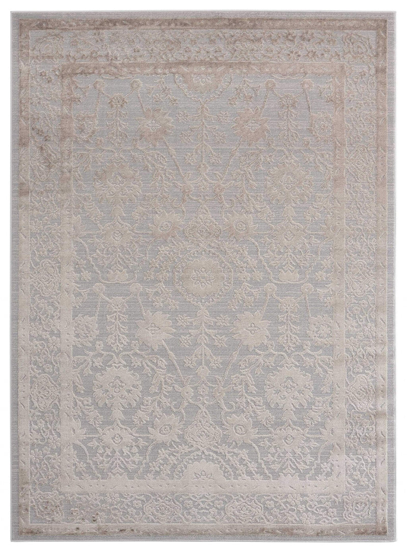 Rugs Blue Rug - 63" x 86" x 0.39" Wheat Polyester/Olefin Area Rug HomeRoots