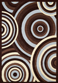 Rugs Blue Rug 63" x 86" x 0.4" Blue Olefin Area Rug 7635 HomeRoots