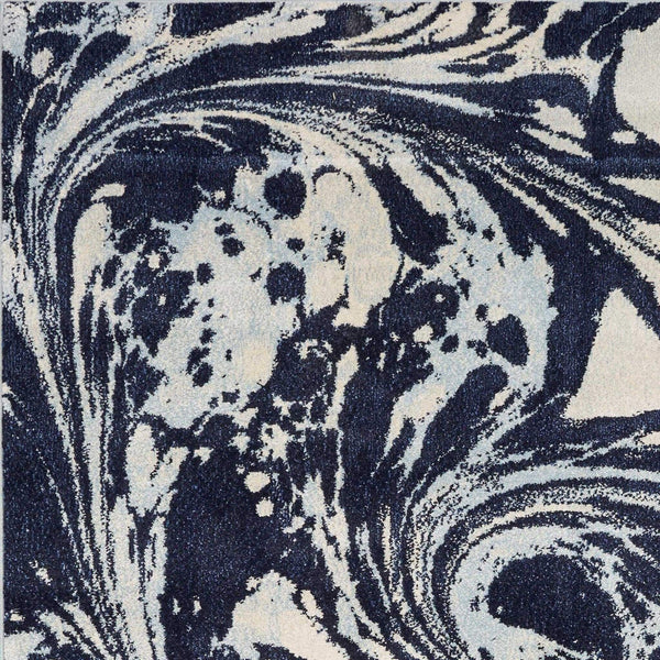 Rugs Blue Rug - 79" X 114" X 0.'5" Blue Polypropylene Rug HomeRoots