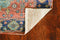Rugs Blue Rug - 90" X 114" X 0.'25" Blue Jute / Polyester Rug HomeRoots