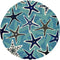 Rugs Blue Rug - 90" X 90" X 0.'25" Blue Polypropylene Rug HomeRoots