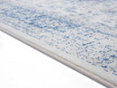Rugs Blue Rug - 94" x 126" x 0.31" Denim Blue Olefin Oversize Rug HomeRoots