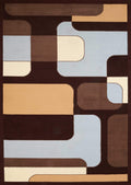 Blue Rug - 94" x 126" x 0.4" Blue Olefin Oversize Rug