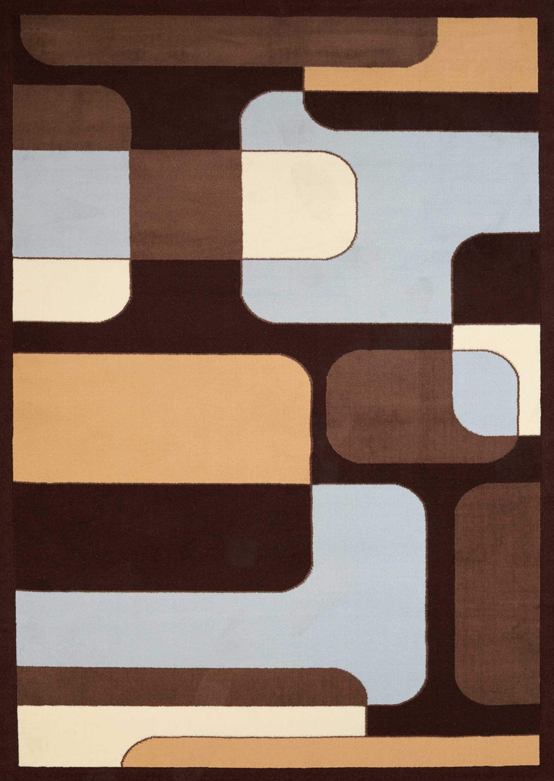 Blue Rug - 94" x 126" x 0.4" Blue Olefin Oversize Rug