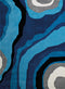 Rugs Blue Rug - 94" x 126" x 0.47" Blue Polyester Oversize Rug HomeRoots