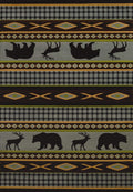 Rugs Blue Rug 94" x 126" x 0.47" Blue Polypropylene Oversize Rug 9005 HomeRoots