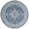 Rugs Blue Rug 94" x 94" x 0.31" Denim Blue Olefin Round Rug 8259 HomeRoots