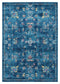 Rugs Blue Rug Living Room 150" x 180" x 0.35" Blue Olefin/Frieze Rug 6548 HomeRoots