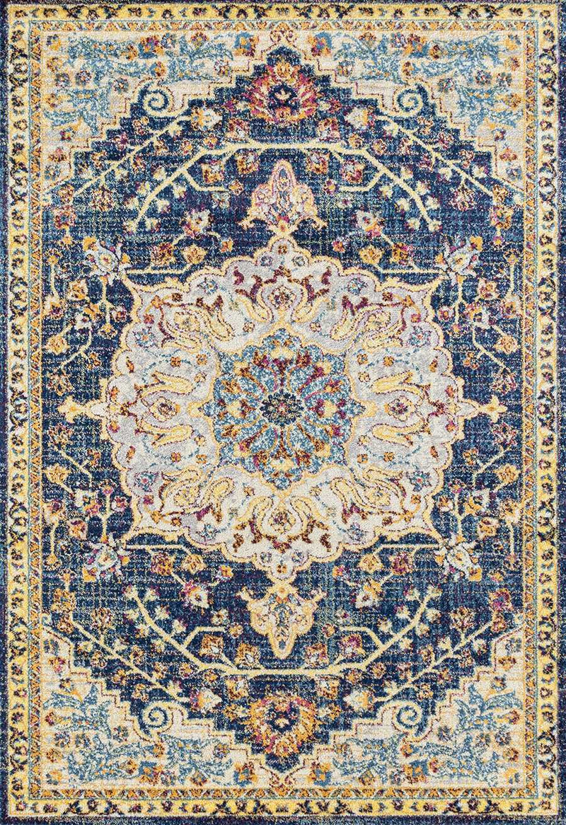 Rugs Blue Rug Living Room - 150" x 180" x 0.35" Blue Olefin/Frieze Rug HomeRoots