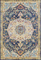 Rugs Blue Rug Living Room - 22" x 36" x 0.35" Blue Olefin/Frieze Accent Rug HomeRoots