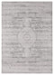Rugs Blue Rug Living Room 23" x 36" x 0.39" Grey Viscose/Polyester Accent Rug 6817 HomeRoots