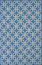 Rugs Blue Rug Living Room - 60" x 90" x 0.47" Blue Olefin Area Rug HomeRoots