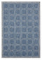 Rugs Blue Rug Living Room 63" x 90" x 0.04" Blue Polypropylene Area Rug 6927 HomeRoots
