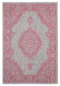 Rugs Blue Rug Living Room - 63" x 90" x 0.04" Pink Polypropylene Area Rug HomeRoots