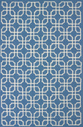 Rugs Blue Rug Living Room - 94" x 118" x 0.47" Blue Olefin Oversize Rug HomeRoots