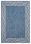 Rugs Blue Rug Living Room - 94" x 126" x 0.04" Blue Polypropylene Oversize Rug HomeRoots