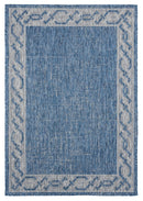 Rugs Blue Rug Living Room - 94" x 126" x 0.04" Blue Polypropylene Oversize Rug HomeRoots